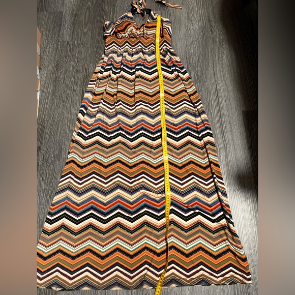 Bisou Bisou Orange Black High Low Sundress - Picture 5 of 9